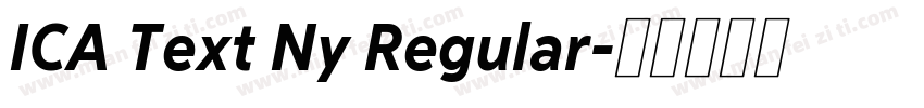 ICA Text Ny Regular字体转换